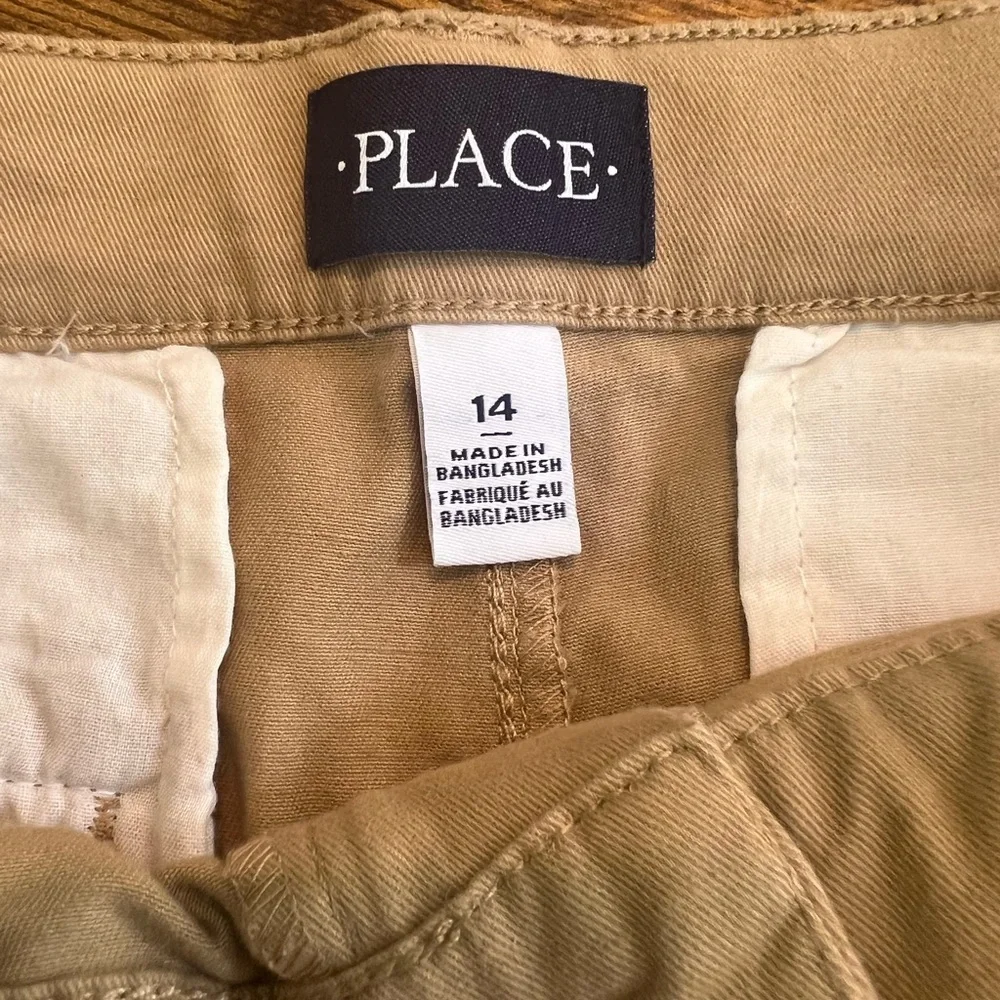 Boys Khaki Uniform Pants Children’s Place Adjustable Waist Size 14 NEW